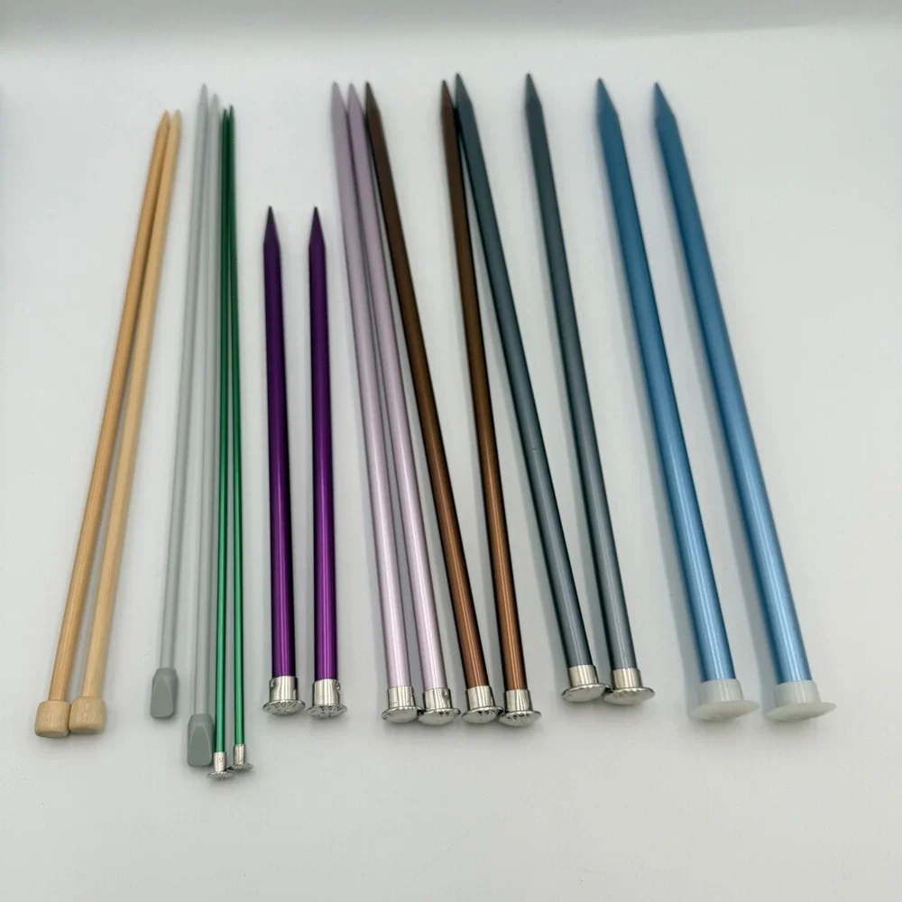 Mixed Knitting Needle Lot Boye Susan Bates Clover Bamboo Aluminum Sizes 4-17